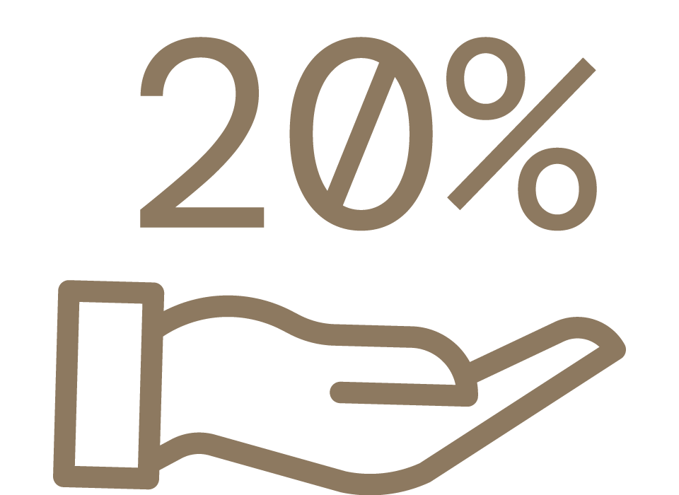 20% en productos específicos